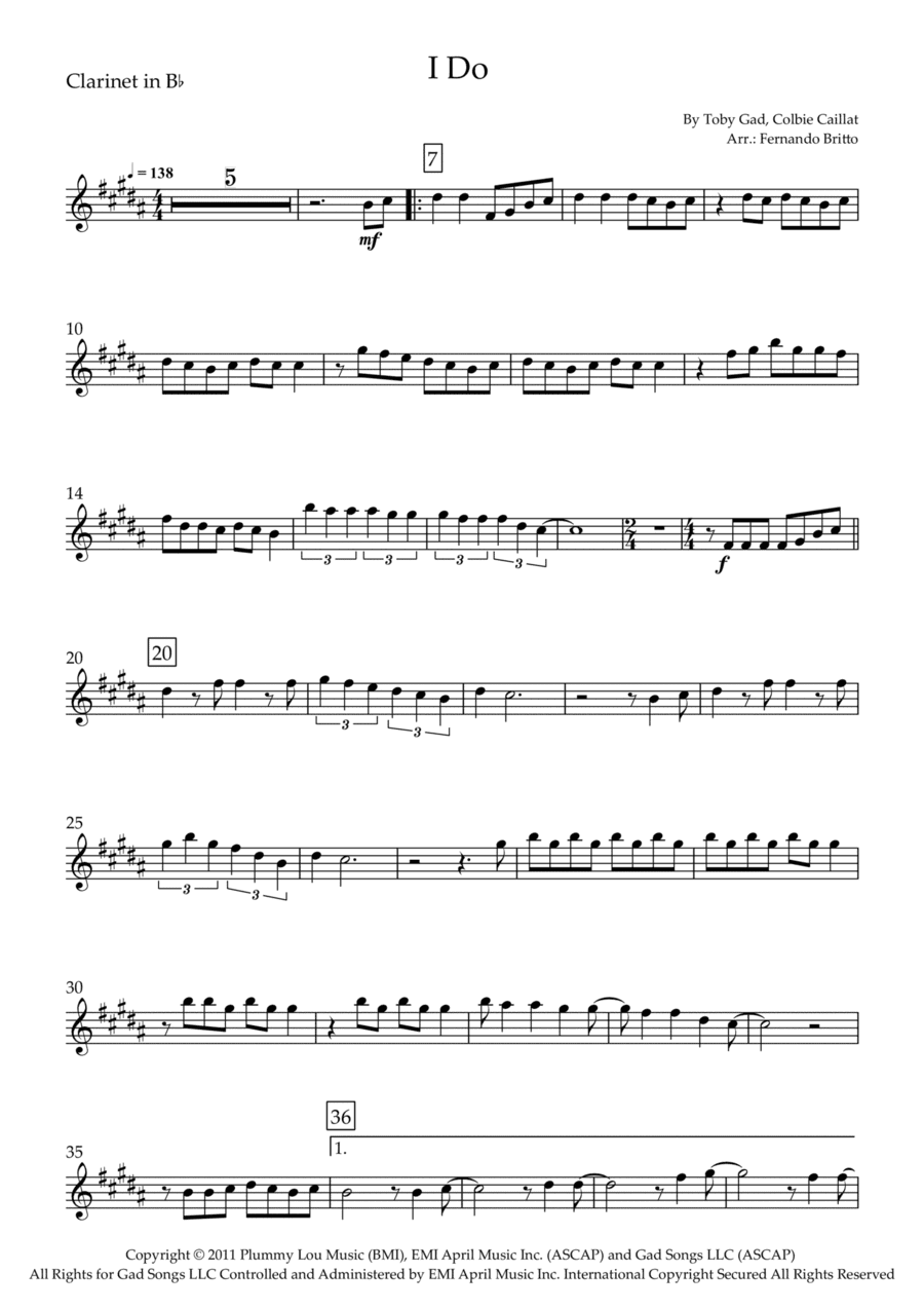 I Do (arr. Fernando Britto)