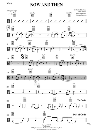 Now And Then (arr. Zago)