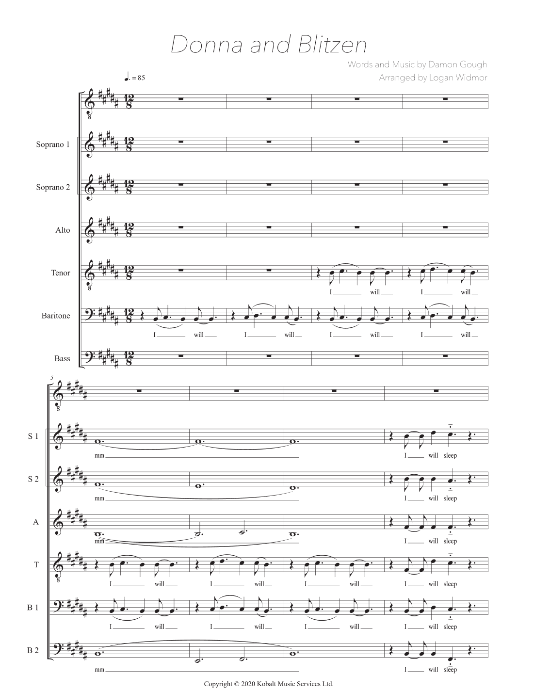 Donna And Blitzen (arr. Logan Widmor)