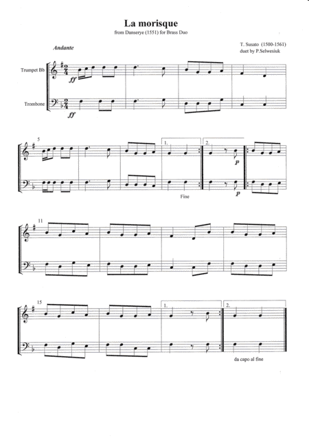 La Morisque (arr. P.Selwesiuk)