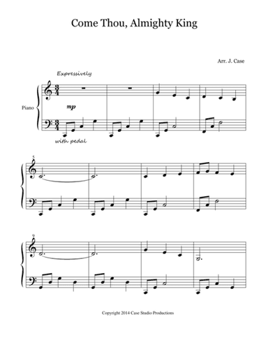 Come Thou Almighty King (arr. J. Case)