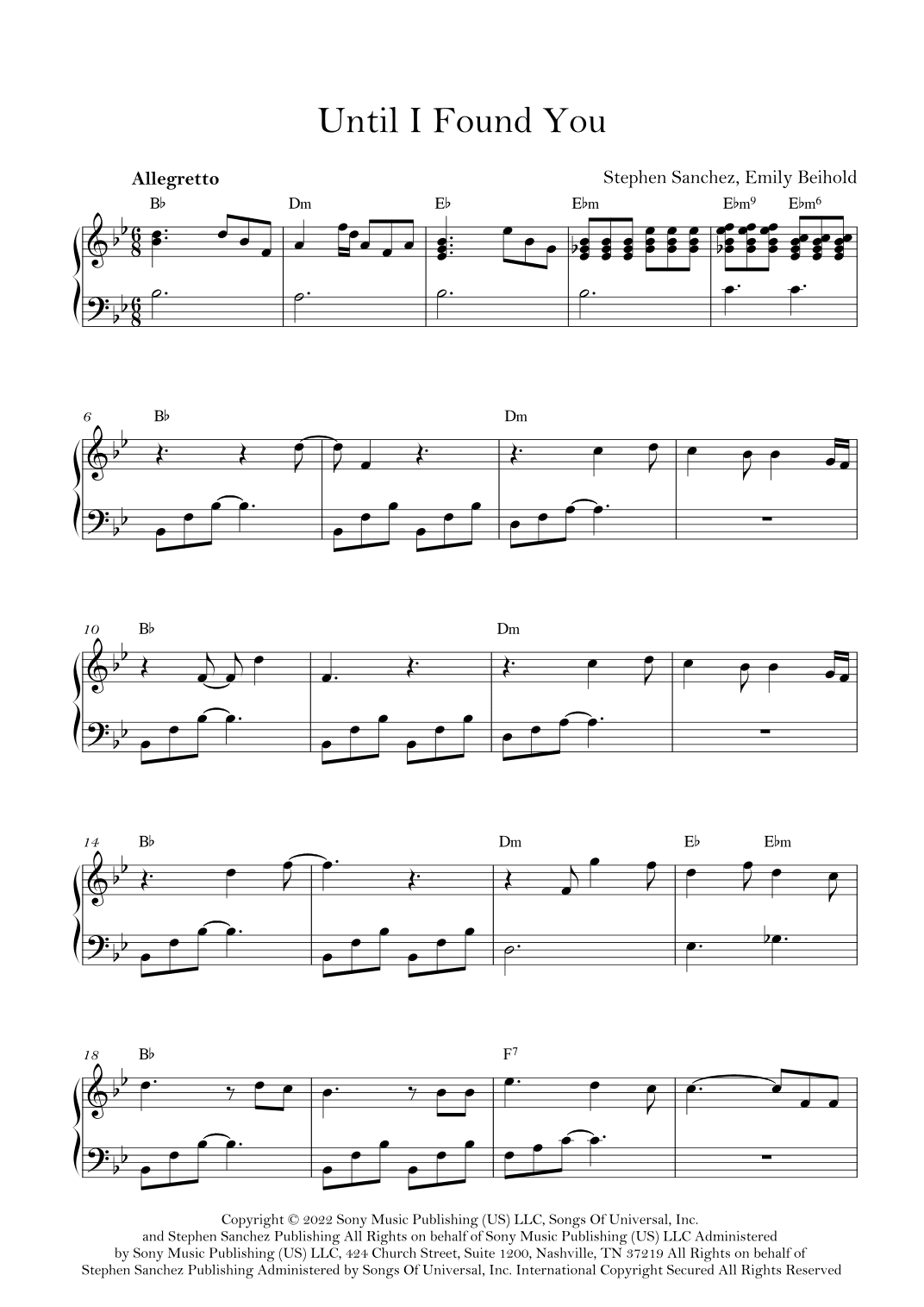 Until I Found You (arr. Lila Lali)