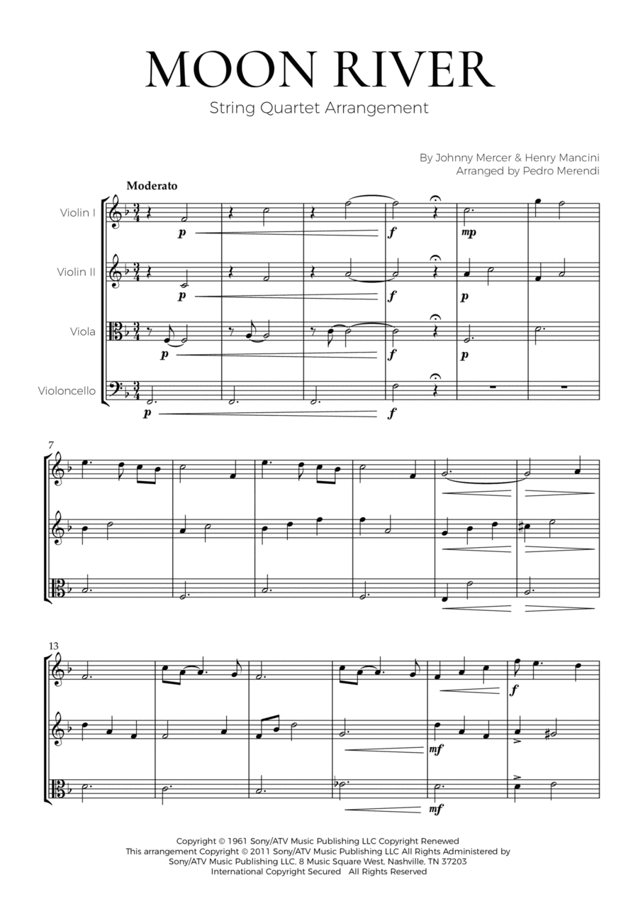 Moon River (arr. Pedro Merendi)