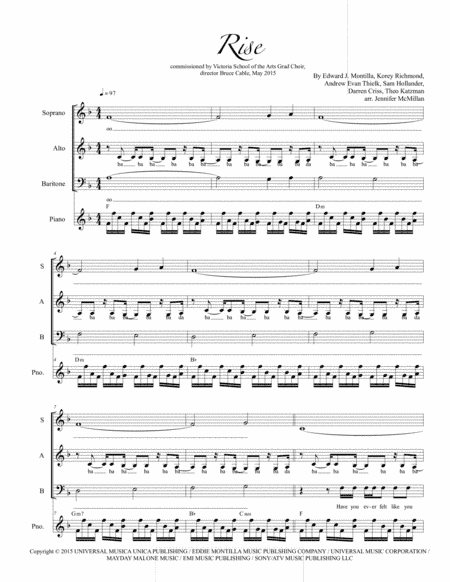 Rise (arr. Jennifer McMillan)