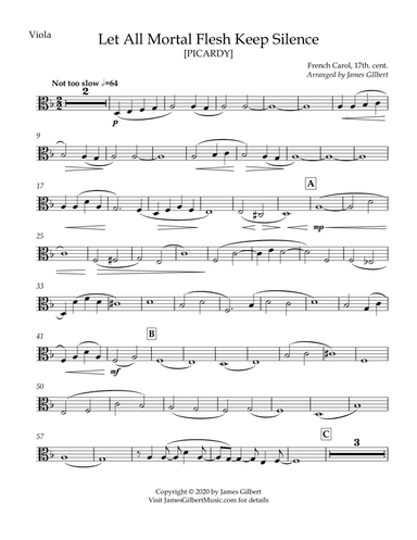 Let All Mortal Flesh Keep Silence (arr. James Gilbert Music)