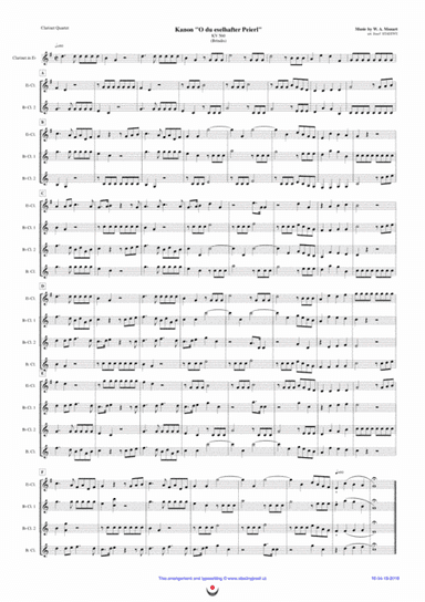 Canon Brindis (Mozart: "O du eselhafter Peierl") (arr. Josef STASTNY)