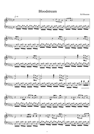 Bloodstream (arr. Ed Sheeran)