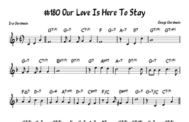 Our Love Is Here To Stay (arr. John Fries)