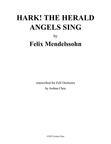 Hark! The Herald Angels Sing (arr. Joshua Choe)