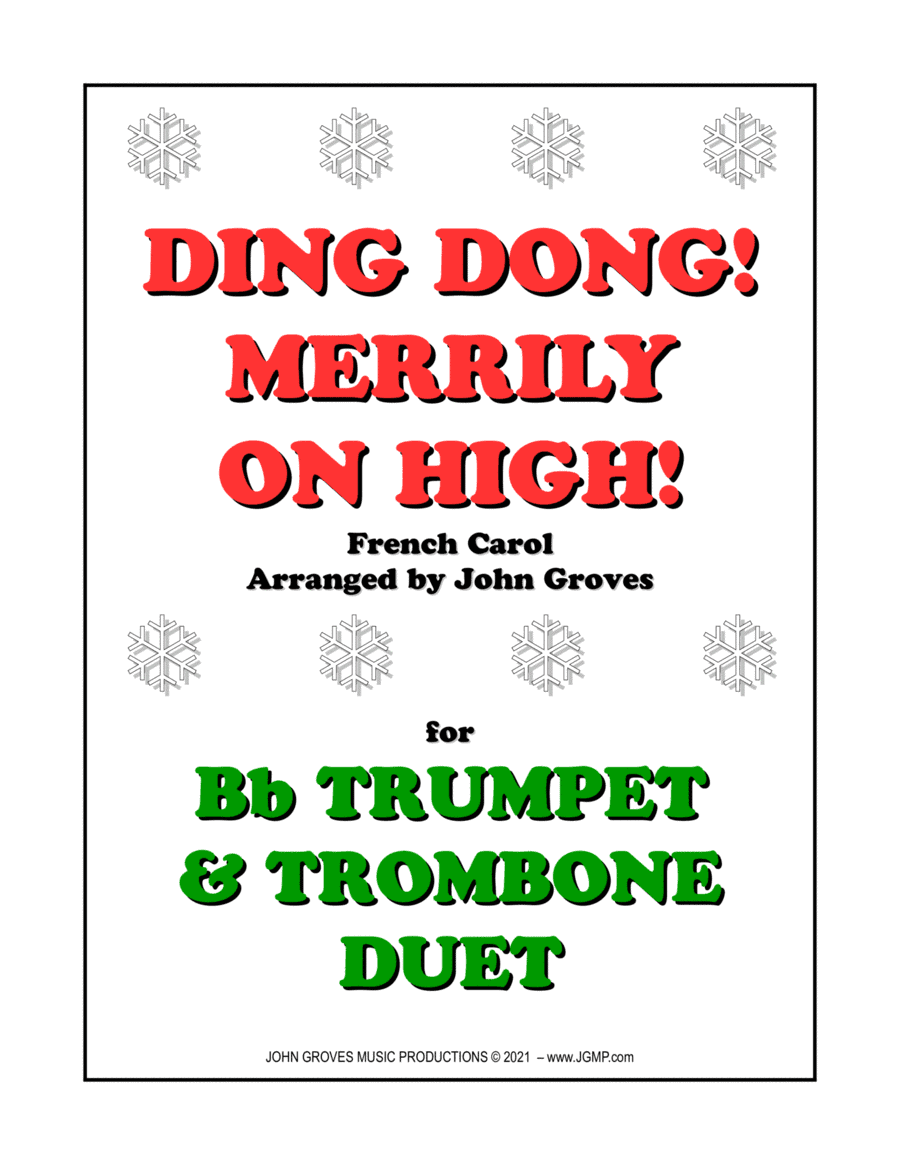 Ding Dong! Merrily on High! - Trumpet & Trombone Duet (arr. John Groves)
