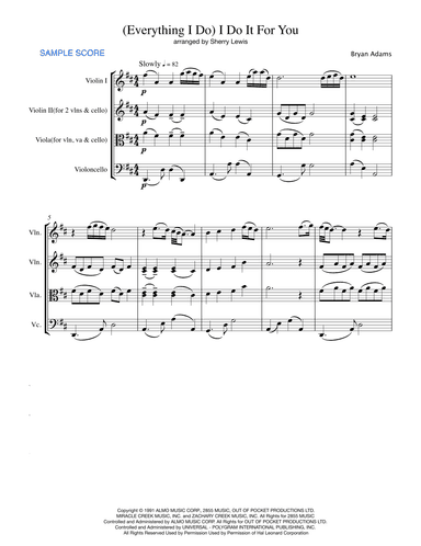 (Everything I Do) I Do It For You (arr. Sherry Lewis)