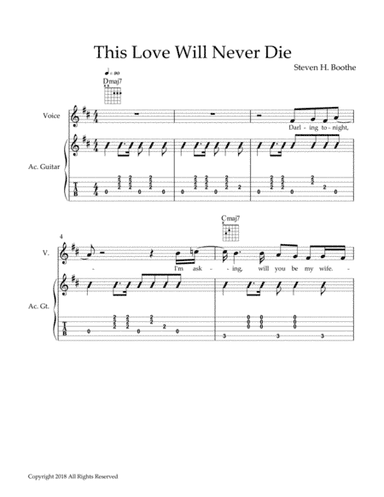 This Love Will Never Die TAB