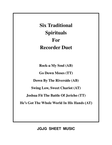 Six Spirituals for Recorder Duets (arr. James Grush)