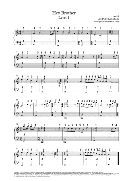 Hey Brother (arr. Pedro Lutterbach)