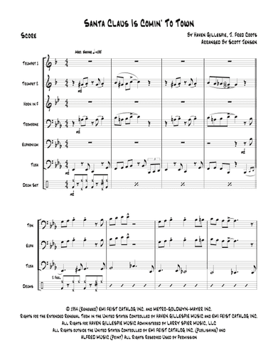 Santa Claus Is Comin' To Town (arr. Scott Jensen)