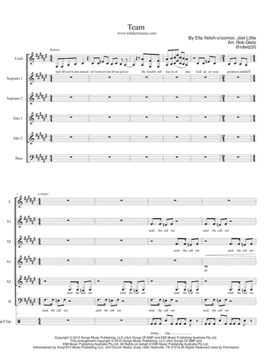 Team (arr. Rob Dietz)
