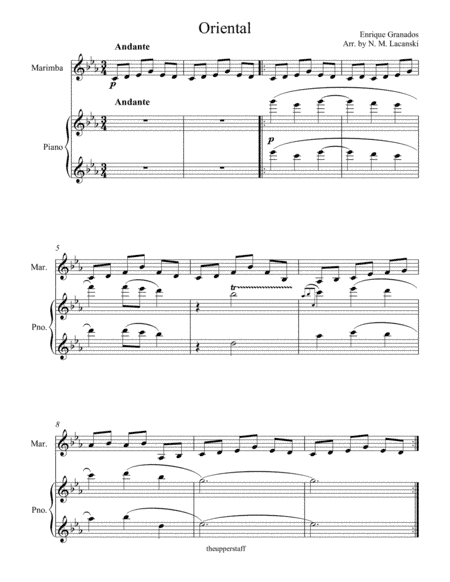 Oriental (arr. Nick Lacanski)