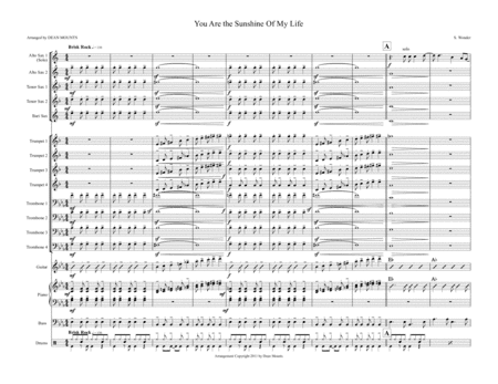 You Are The Sunshine Of My Life (arr. Dean Mounts)