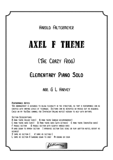 Axel F (arr. G L Harvey)