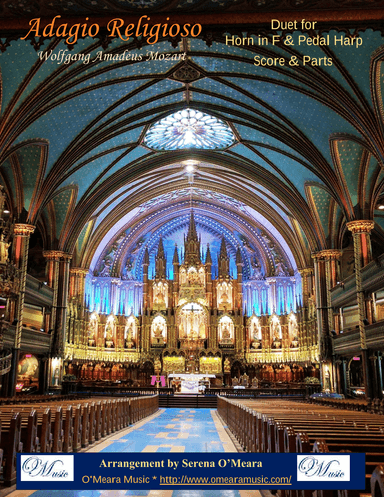 Adagio Religioso, K622, Duet for Horn in F & Pedal Harp (arr. Serena O'Meara)