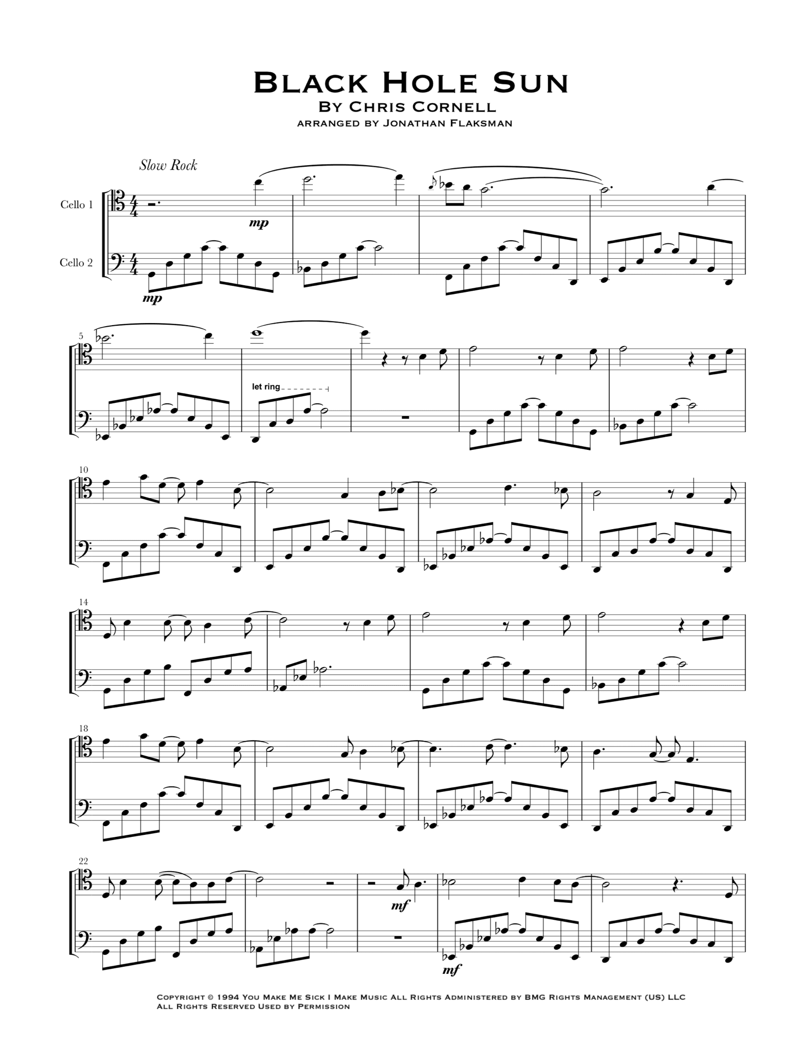 Black Hole Sun (arr. Jonathan Flaksman)