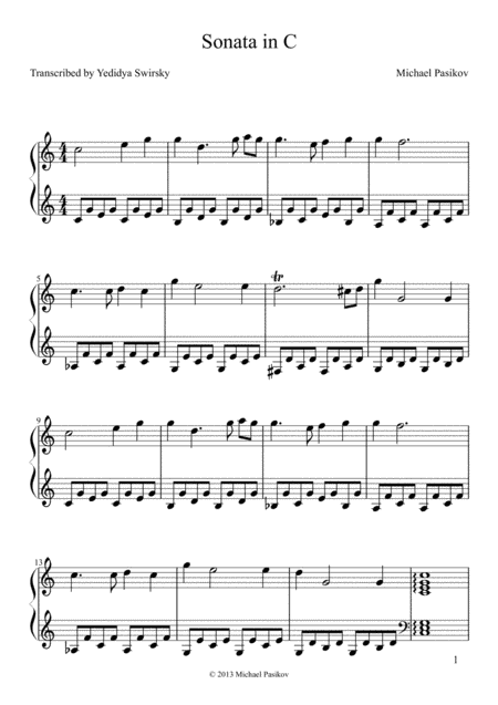 Sonata in C.
