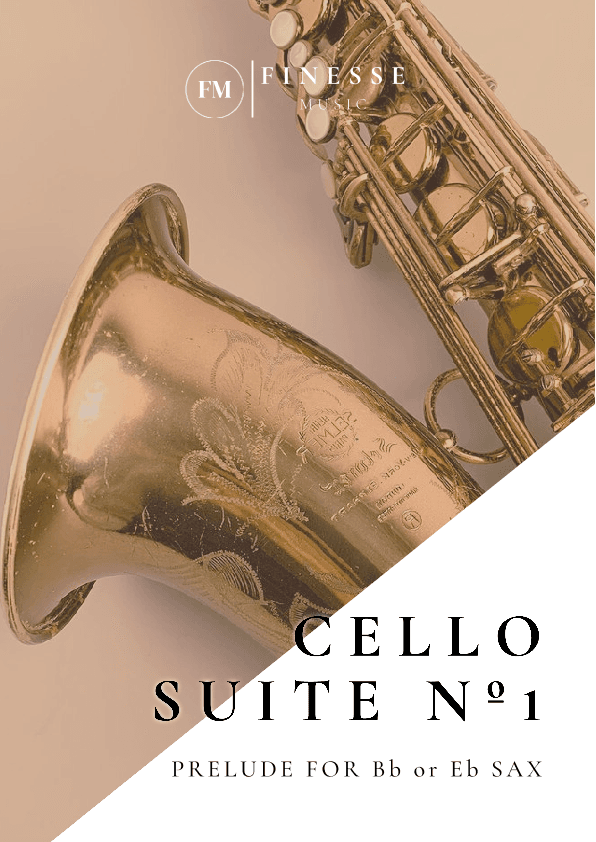 Cello Suite No. 1 (Prelude) For Solo Bb or Eb saxophone (arr. Ivan de Andrade)
