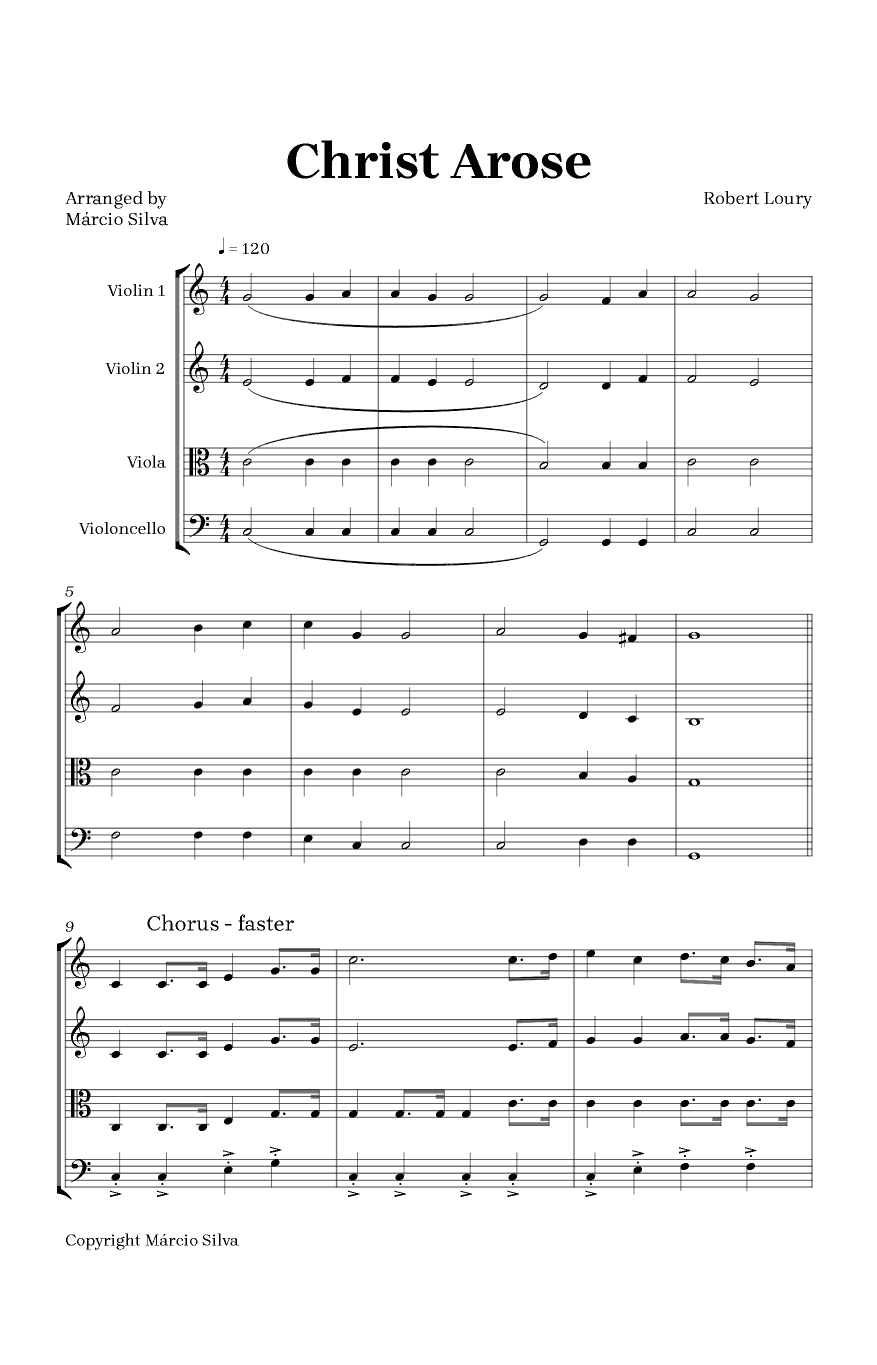 Christ Arose (arr. Márcio Silva)