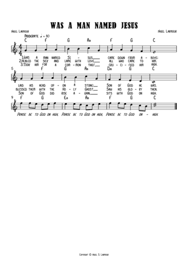 WAS A MAN NAMED JESUS