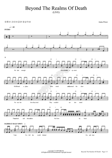 Beyond The Realms Of Death (arr. COPYDRUM)