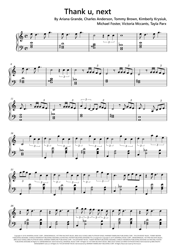 Thank U, Next (arr. Funtom)