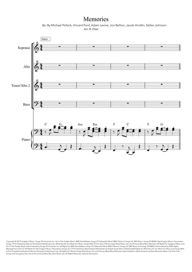 Memories (arr. B.Fleet)