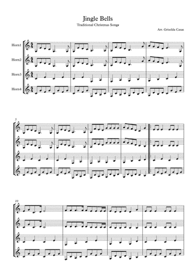 Jingle Bells - horn quartet (arr. Griselda Casas)