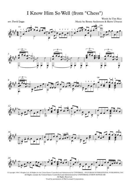 I Know Him So Well (arr. David Jaggs)