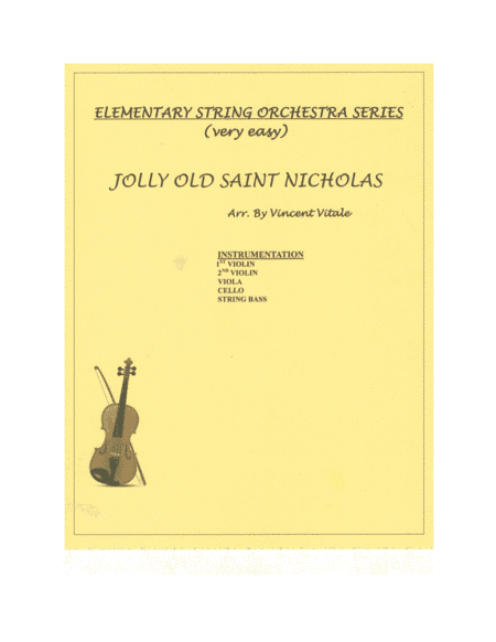 JOLLY OLD SAINT NICHOLAS (arr. Vincent Vitale)