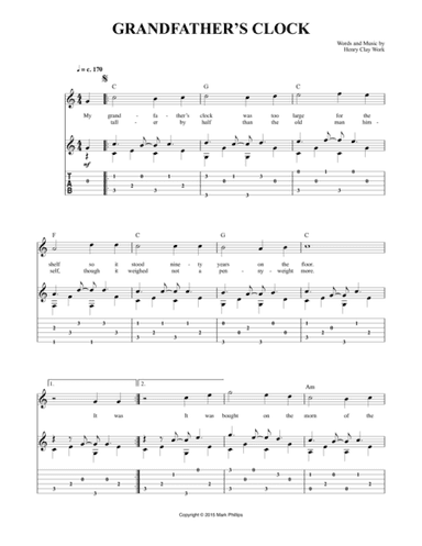 Grandfather’s Clock (arr. Mark Phillips)