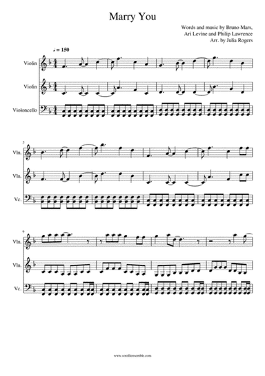 Marry You (arr. Julia Rogers)