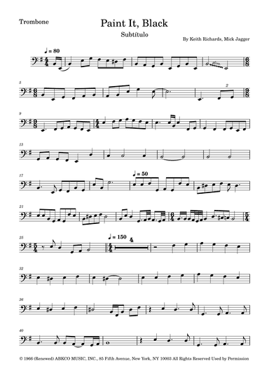 Paint It, Black (arr. Fernanda Moura)