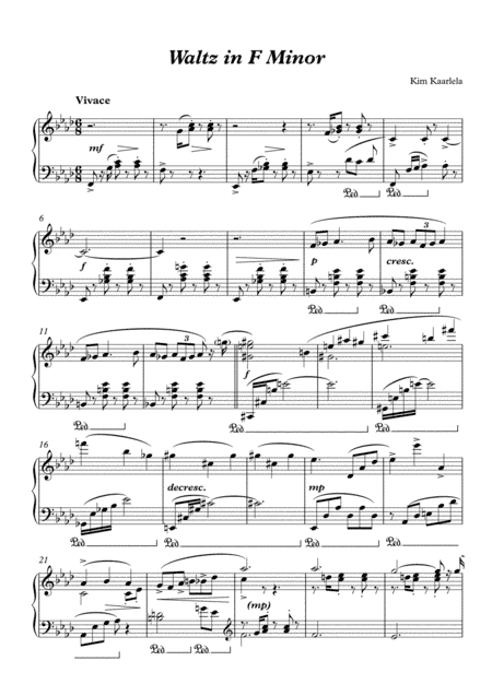 Fantastique Waltz in f minor