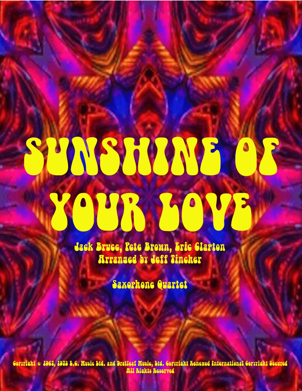 Sunshine Of Your Love (arr. Jeff Tincher)