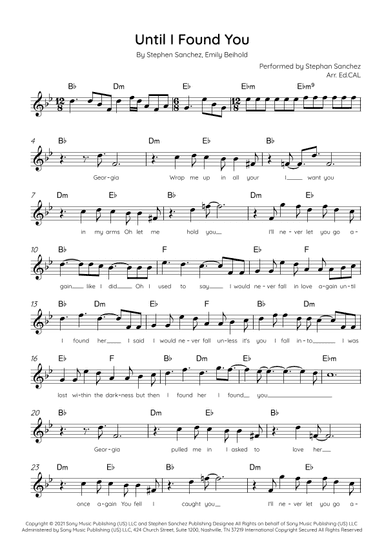 Until I Found You (arr. Arr. Ed.CAL)