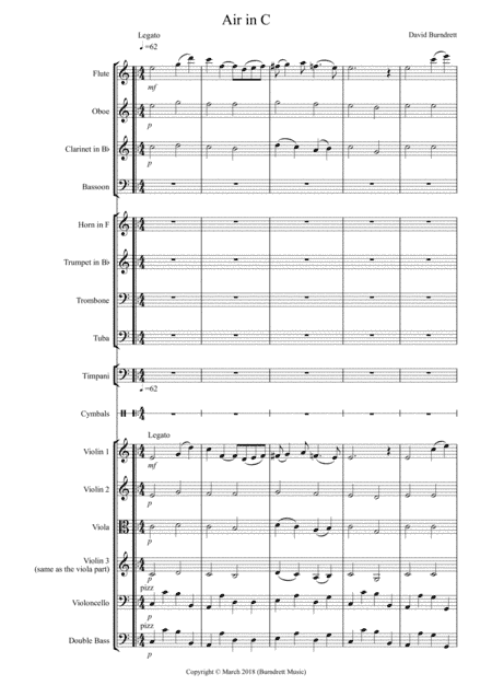 Air in C for School Orchestra