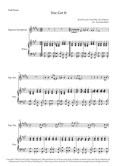 You Got It (arr. Fernando Britto)