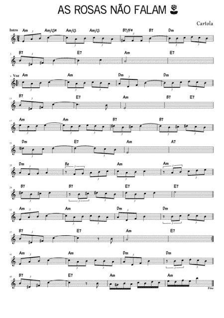 As rosas não Falam (arr. Celso Joabe)