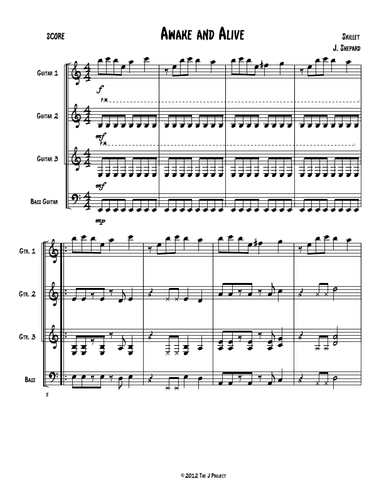 Awake And Alive (arr. Jeremy Shepard)