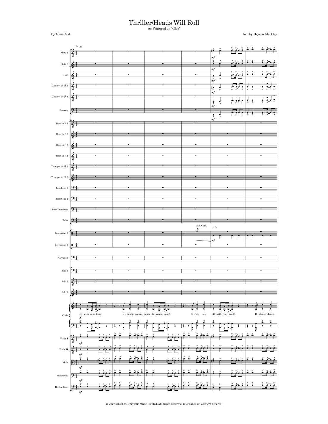Thriller/heads Will Roll (arr. Bryson Merkley)
