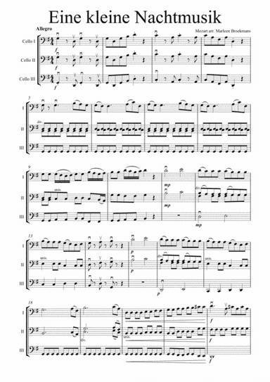 Eine Kleine Nachtmusik (arr. Marleen Broekmans)