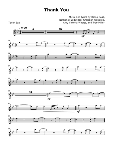Thank You (arr. David Lartey)