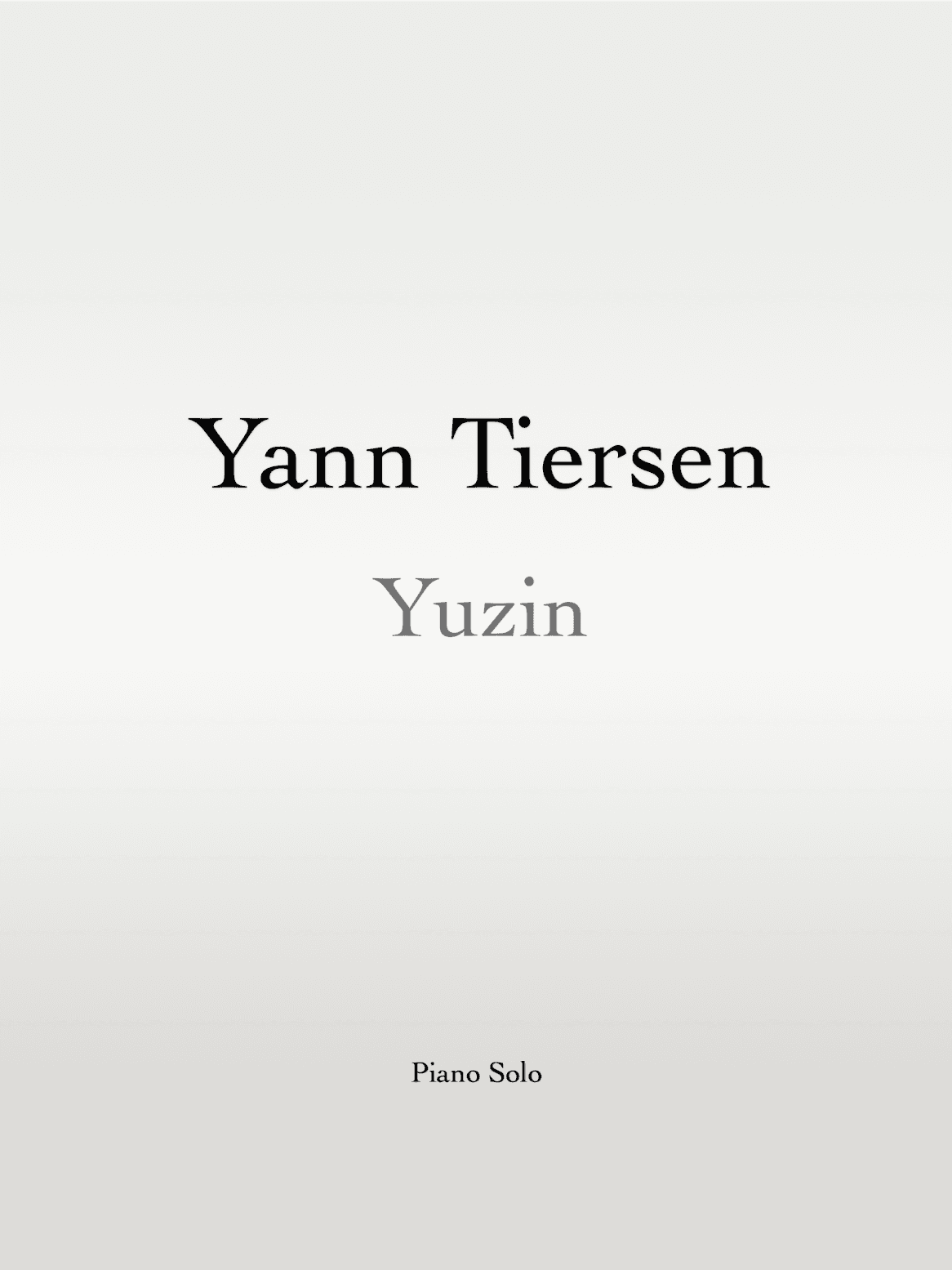 Yuzin (arr. Dale Nichols)