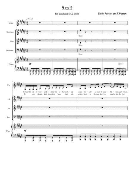 Nine To Five (arr. Tom Potten)